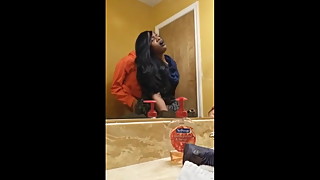 HIDDEN CAM CAUGHT WIFE GETTING FUCKED BY FRIEND IN BATHROOM